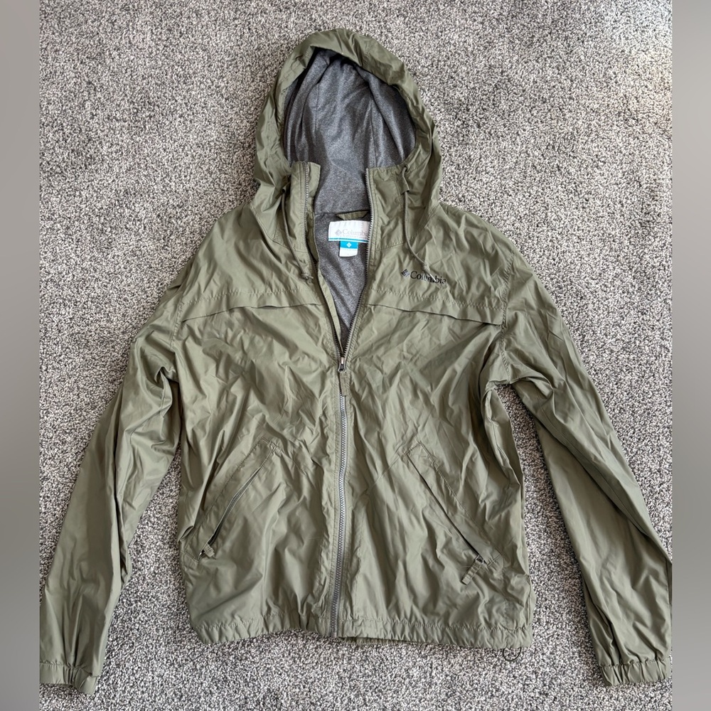 Columbia Men's Green Rain or Sport Jacket